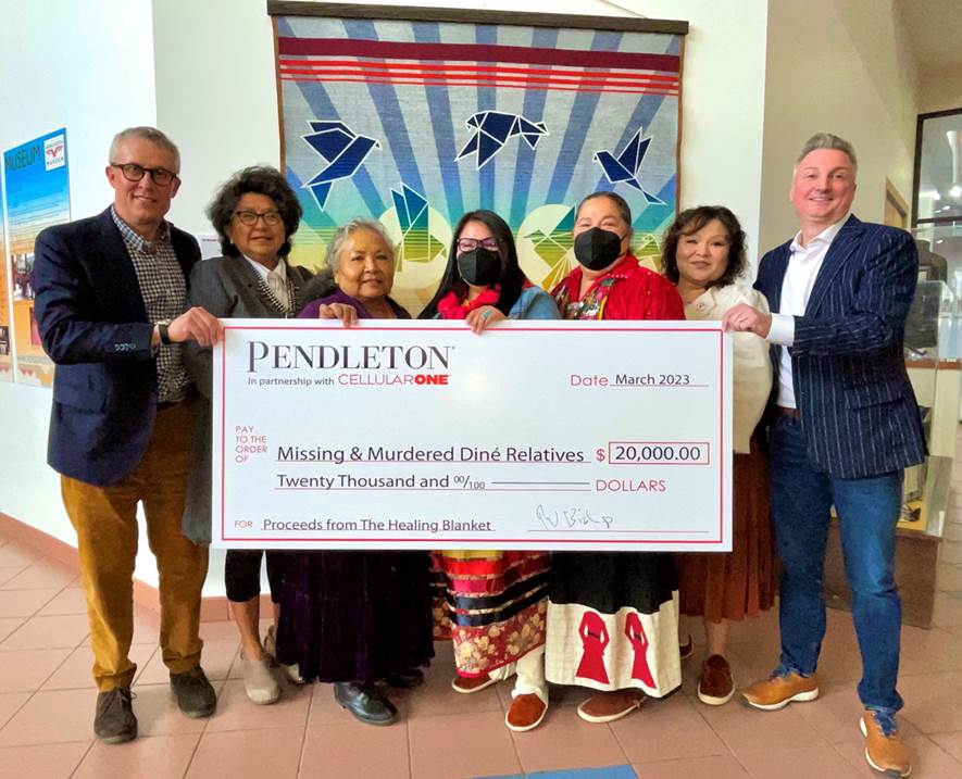 CELLULAR ONE® and Pendleton® Raise $40,000 for Missing & Murdered Diné Relatives and National Indigenous Women’s Resource Center with The Healing Blanket